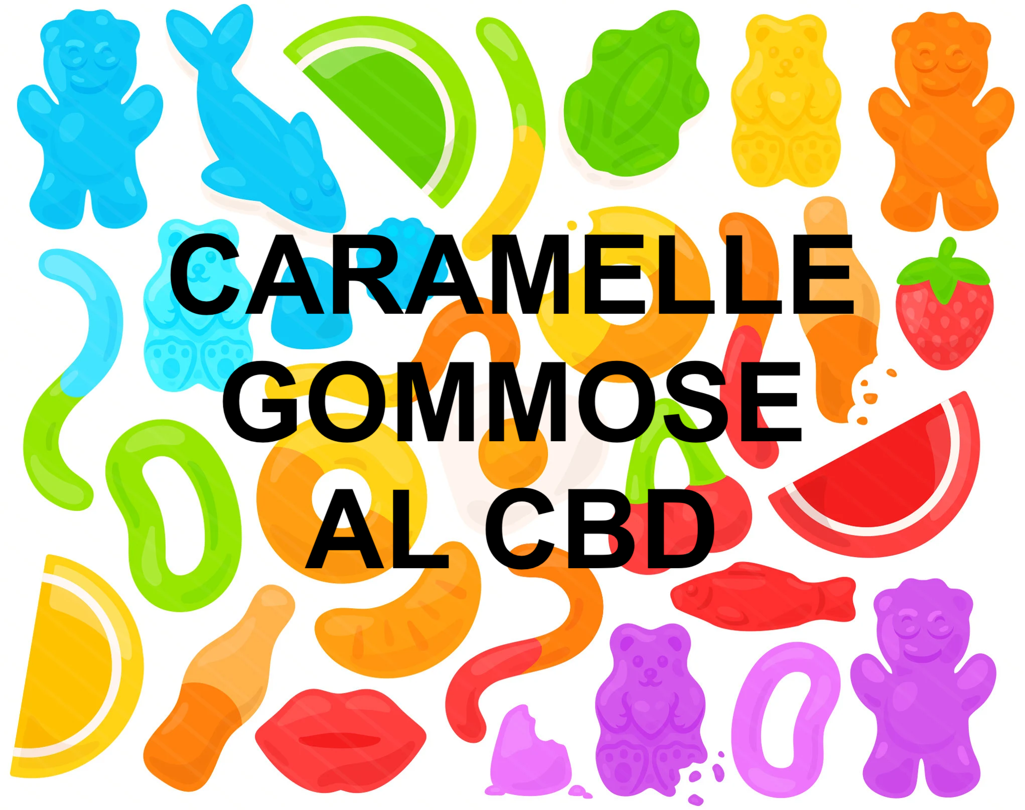 Caramelle gommose al cbd - il cbd più alto - le caramelle della salute - cbd gummies - hhc gummies